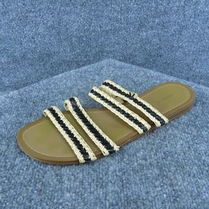 Oysho Women‎ Slide Sandal Shoes White Synthetic Size 40 Medium